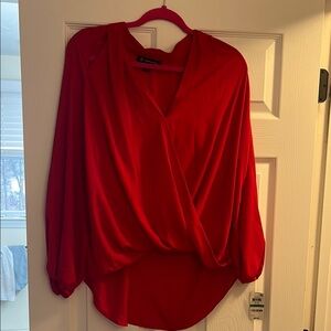 Elegant Red Women's Top